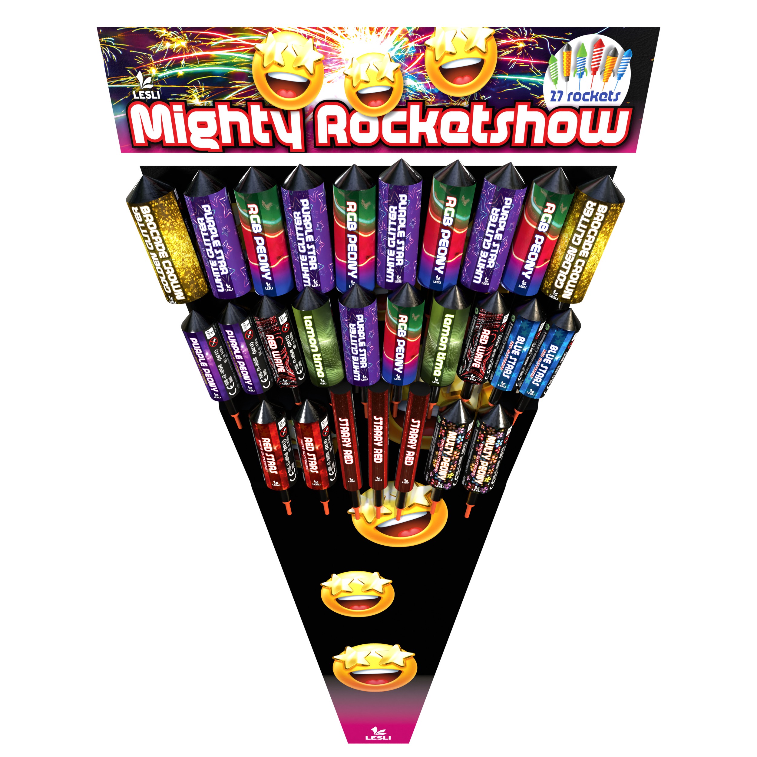 Lesli Mighty Rocketshow (27er Pack)