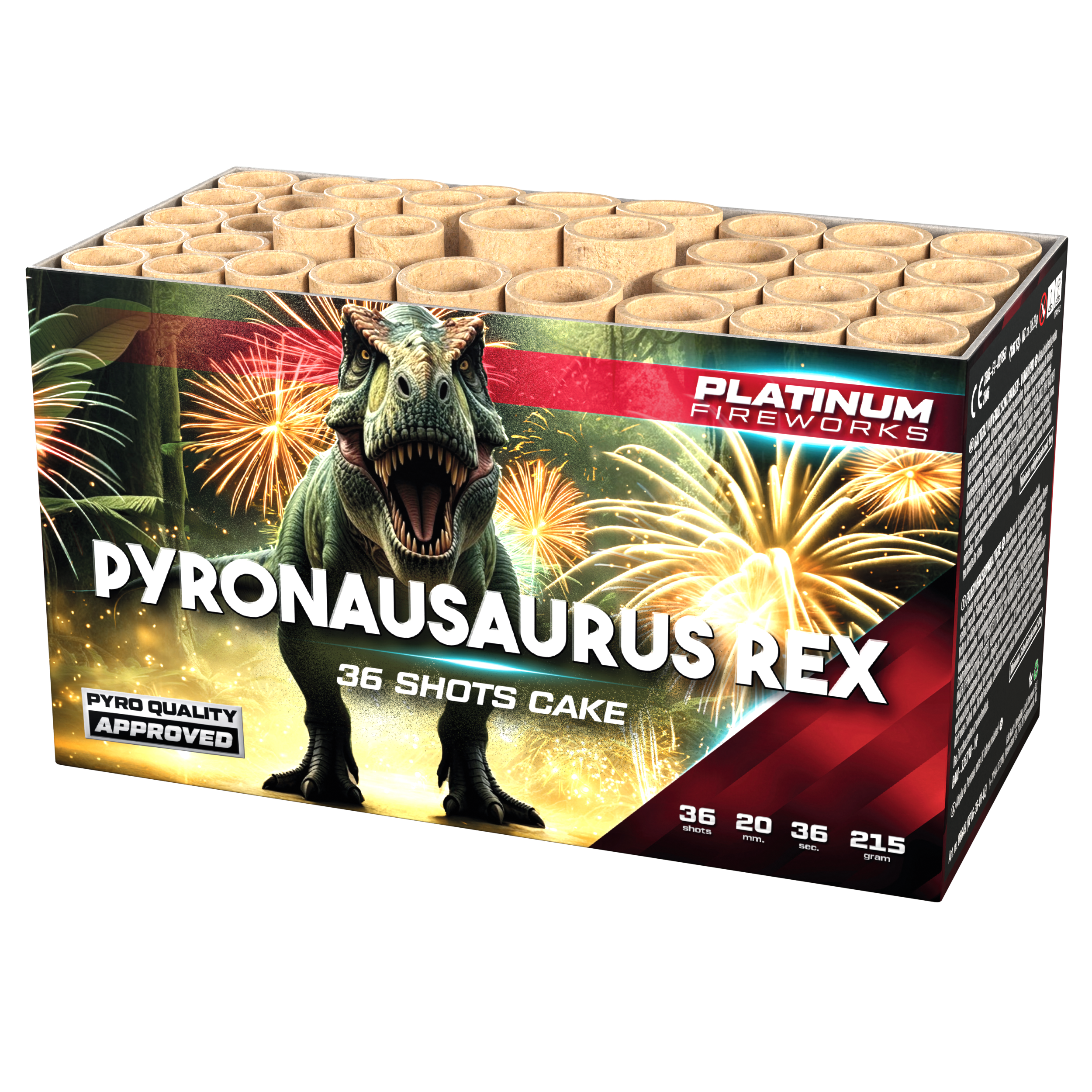 Platinum Feuerwerk Pyronausaurus Rex mit 36 Schuss – Bild 2